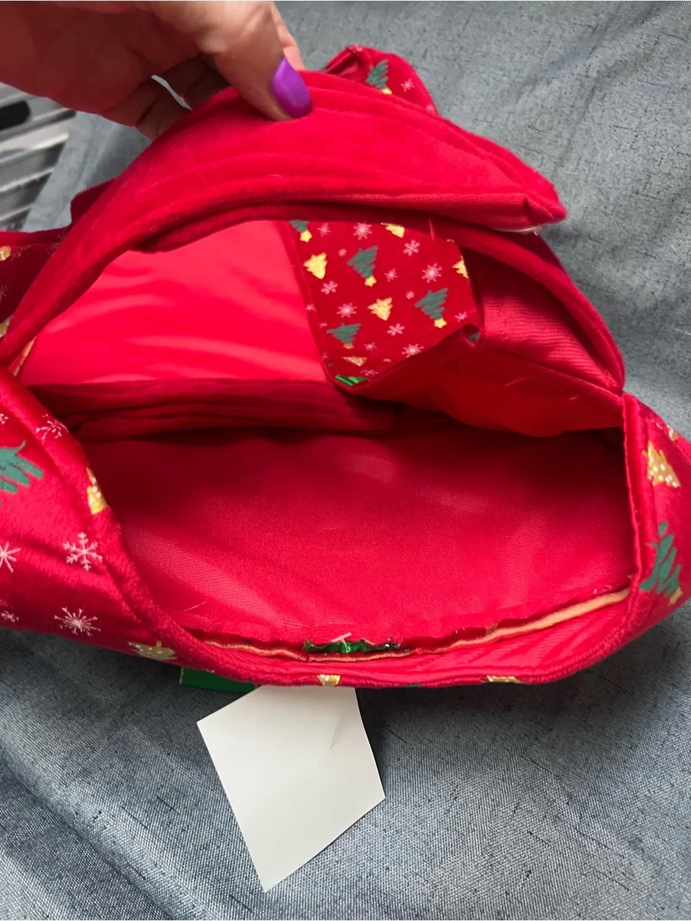 Dog costume Holiday Red & Green Dog Gift Wrap Present - Festive Pet Apparel